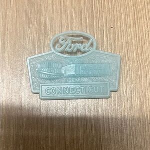 Vintage Ford Emblem with Connecticut Design in Light Blue